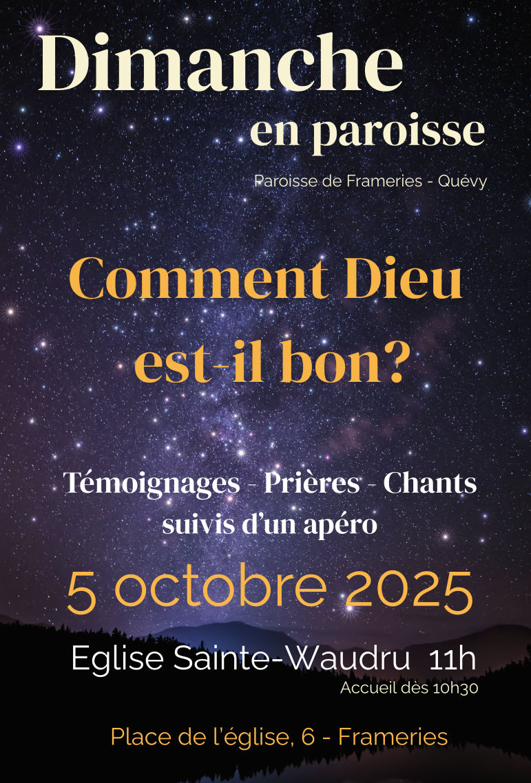 affiche : Comment Dieu est-il bon ?